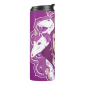 Lila Unicorn Mandala Thermosbecher (Nach links gedreht)