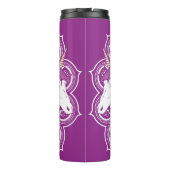 Lila Unicorn Mandala Thermosbecher (Rückseite)