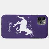 Lila Unicorn Personalisiert Case-Mate iPhone Case (Rückseite (Horizontal))