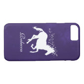 Lila Unicorn Personalisiert Case-Mate iPhone Case (Rückseite (Horizontal))