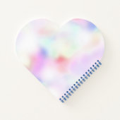 Lila Unicorn Pink Rainbow Girl Notizblock (Rückseite)