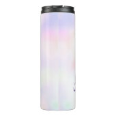 Lila Unicorn Pink Rainbow Girl Thermosbecher (Rückseite)