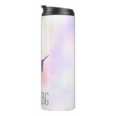 Lila Unicorn Pink Rainbow Girl Thermosbecher (Nach rechts gedreht)