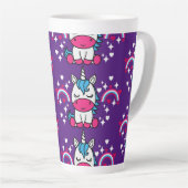 Lila Unicorn Pony Milchtasse (Rechte Ecke)