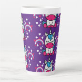 Lila Unicorn Pony Milchtasse (Vorderseite)