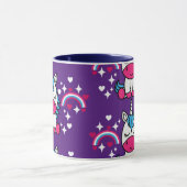 Lila Unicorn Pony Tasse (Zentrum)