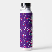 Lila Unicorn Pony Trinkflasche (Rechts)