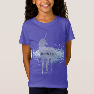 Lila Unicorn Sparkasse T-Shirt