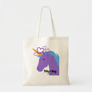 Lila Unicorn-Tasche Tragetasche