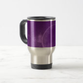 Lila Universum-Tasse oder Reise-Tasse Reisebecher (Vorderseite Links)