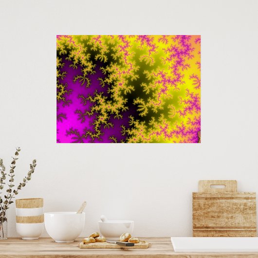 Lila Unkraut (Druck) Poster (Küche)