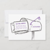 Lila unsere neue E-Mail-Adresse bewegen (Vorderseite)