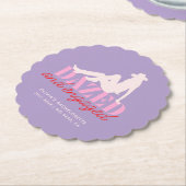 Lila Untersetzer aus Party und Verlobtem Papier (angewinkelt)