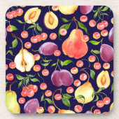 Lila Untersetzer Trauben Set | Untersetzer (Vorderseite)