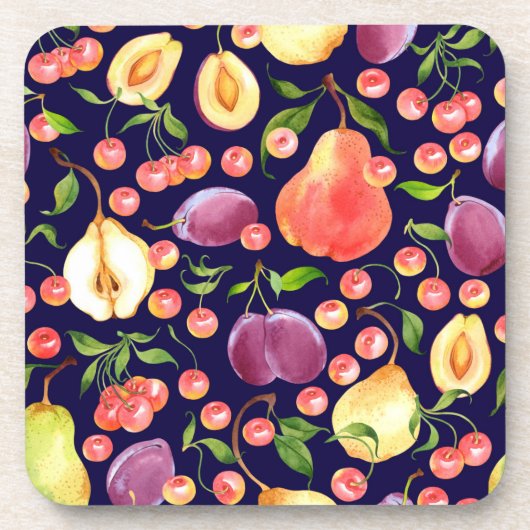 Lila Untersetzer Trauben Set | Untersetzer (Vorderseite)