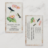 Lila unterstützte Thornbill Visitenkarte (Vorne/Hinten)