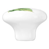 Lila unterstützter Thornbill Kolibri Keramikknauf (Seitenansicht)