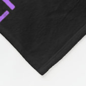 Lila Unterstützung für Epilepsie Fleecedecke (Ecke)