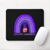 Lila Unterstützung für Epilepsie Mousepad (Mit Mouse)