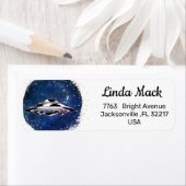 Lila Untertasse in der Kunstgalaxie (Insitu)