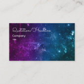 Lila Untertassen in der Kunstgalaxie Visitenkarte (Rückseite)