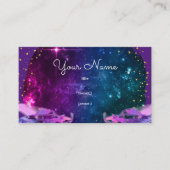 Lila Untertassen in der Kunstgalaxie Visitenkarte (Vorderseite)