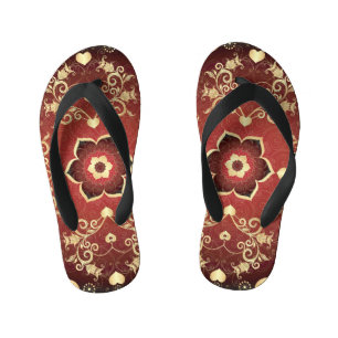 Lila Valentinrahmen Kinderbadesandalen