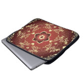 Lila Valentinrahmen Laptopschutzhülle (Vorne Knopf)