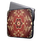 Lila Valentinrahmen Laptopschutzhülle (Vorderseite Links)