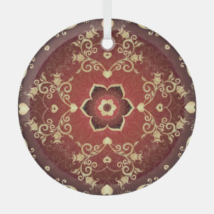 Lila Valentinrahmen Ornament Aus Glas