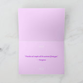 Lila Valentinstag Karte (Innenseite)