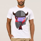 Lila Vampire Viking Mens T - Shirt (Vorderseite)