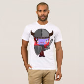 Lila Vampire Viking Mens T - Shirt (Vorne ganz)