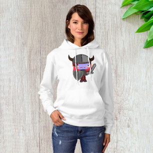 Lila Vampire Viking Womens Hoodie