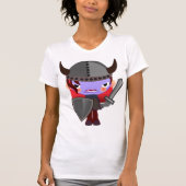 Lila Vampire Viking Womens T - Shirt (Vorderseite)