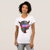 Lila Vampire Viking Womens T - Shirt (Vorne ganz)