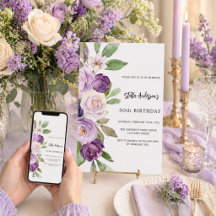 Lila Veilchen Blumen Geburtstag