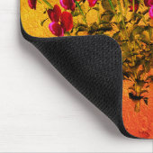 Lila Veilchen Blumen Kunst Mousepad (Ecke)