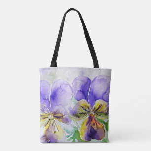 Lila Veilchen Stiefmütterchen Stiefmütterchen Aqua Tasche