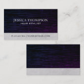 Lila Velvet Visitenkarte (Vorne/Hinten)