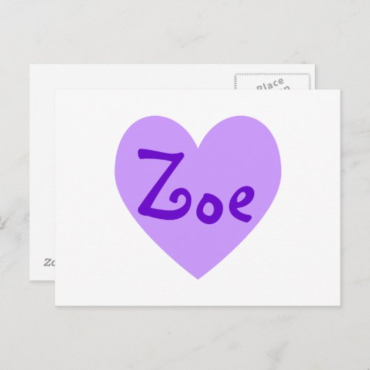 Lila vergrößern postkarte (Vorne/Hinten)