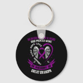 Lila Verlust meines Großkrebses Schlüsselanhänger (Vorderseite)