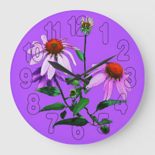Lila Verriegelung auf Lila Uhr