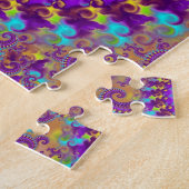 Lila verrücktes Fraktal Puzzle (Seite)