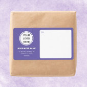 Lila Versendung moderner Logos für kleine Unterneh