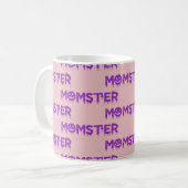 Lila Version von Momster Kaffeetasse (Vorderseite Links)