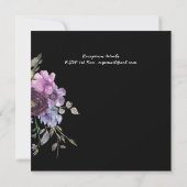 Lila Versprechen Einladungen für Hochzeiten Modern (Rückseite)