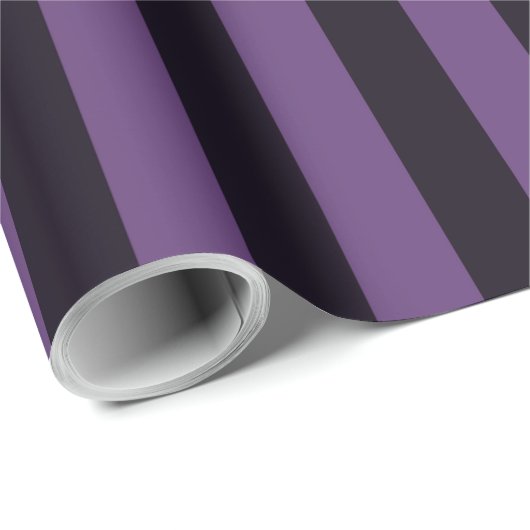 Lila vertikale Streifen passen das an! Geschenkpapier (Rolleneckpunkt)