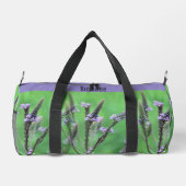 Lila Vervain-Blume multipliziert Personalisiert Duffle Bag (Rückseite)
