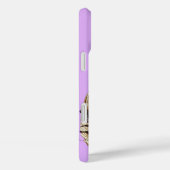 Lila, verworrene Kunst-Deco Case-Mate iPhone Hülle (Rückseite / Rechts)